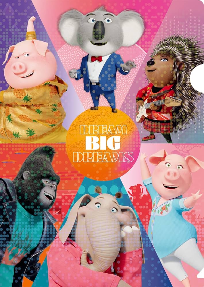 Disney - SING シング ネクストステージ☆プレスシート☆クリアファイル付 シール velkommen_ir-is-762